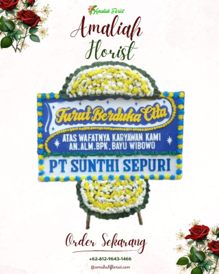 Papan Bunga Duka di Kota Karang
