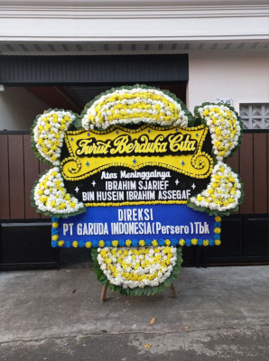 Papan Bunga Duka di Kota Karang
